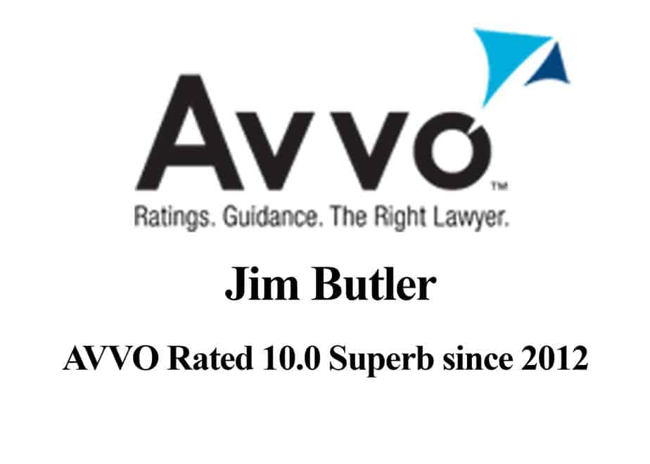 AVVO Top Rated Attorney - Jim Butler - The Butler Law Firm - The Houston DWI Lawyer